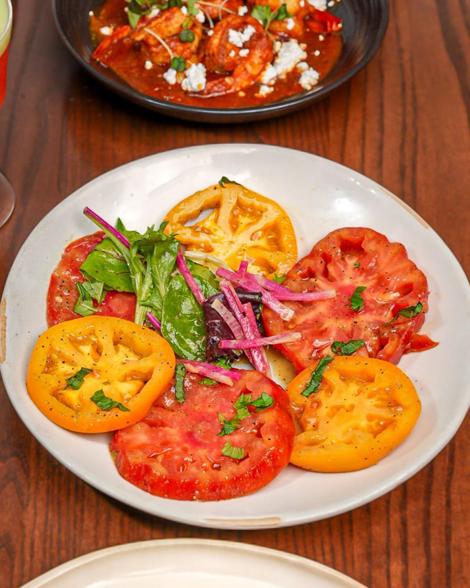 Heirloom tomato salad only at Sandy Springs